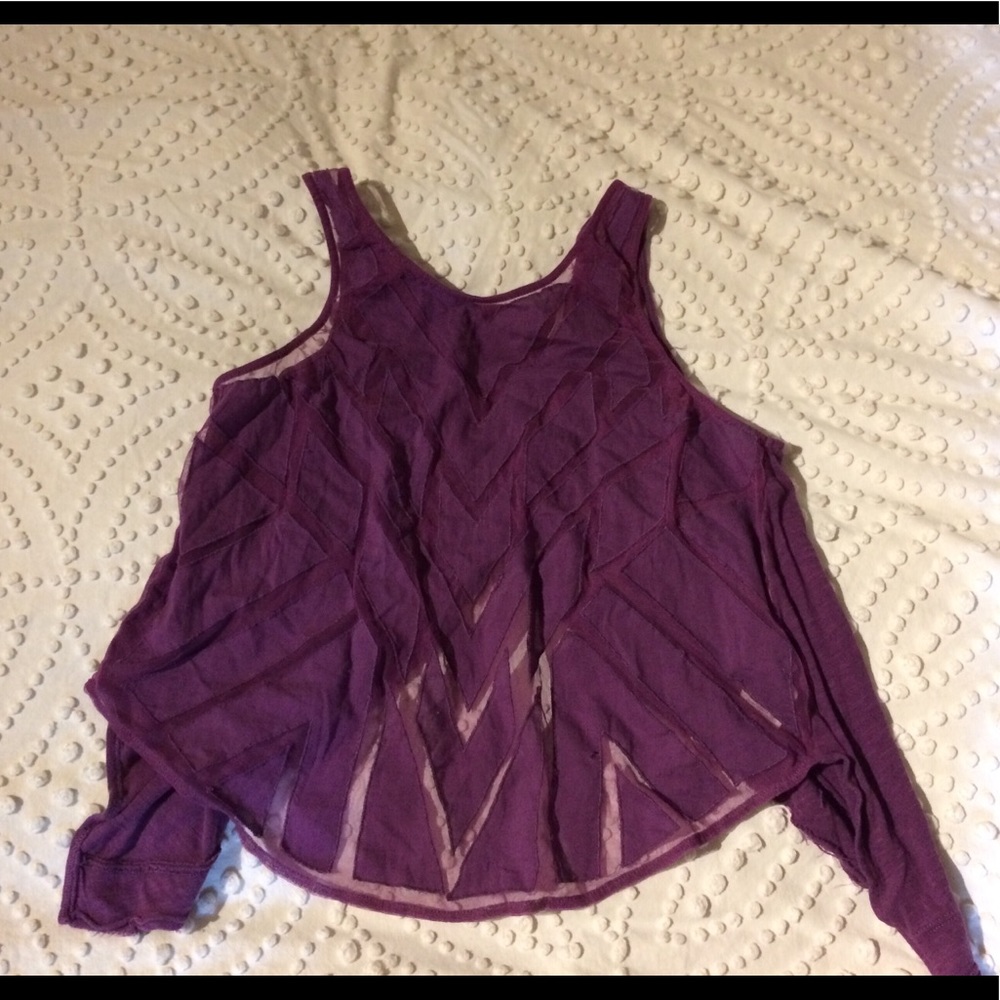 Free People Purple Crop Top